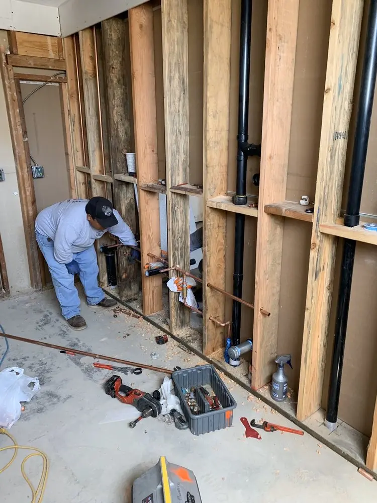 Commercial rough-in plumbing for Gas Line Repair in West Torrington